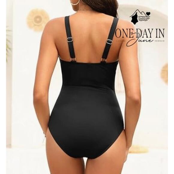 Tempt Me Tummy Control One Piece Swimsuit Size L - Picture 2 of 7